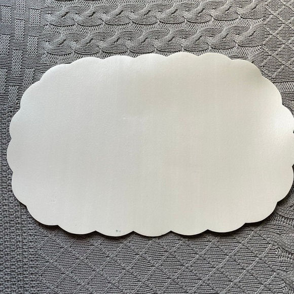 Vintage 70s Funky Panda & Apples Scalloped Vinyl Placemats - Picture 9 of 10